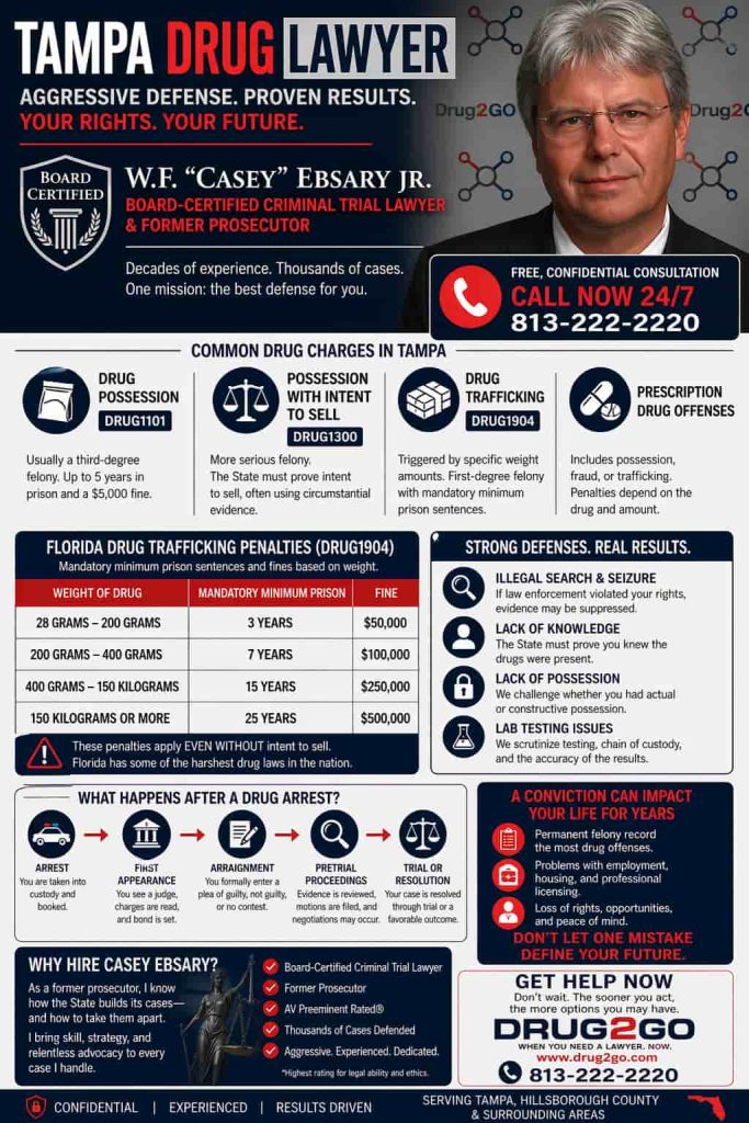 Tampa Drug Lawyer Infographic